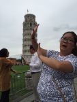 LEANING TOWER OF PISA TOURIST POSE