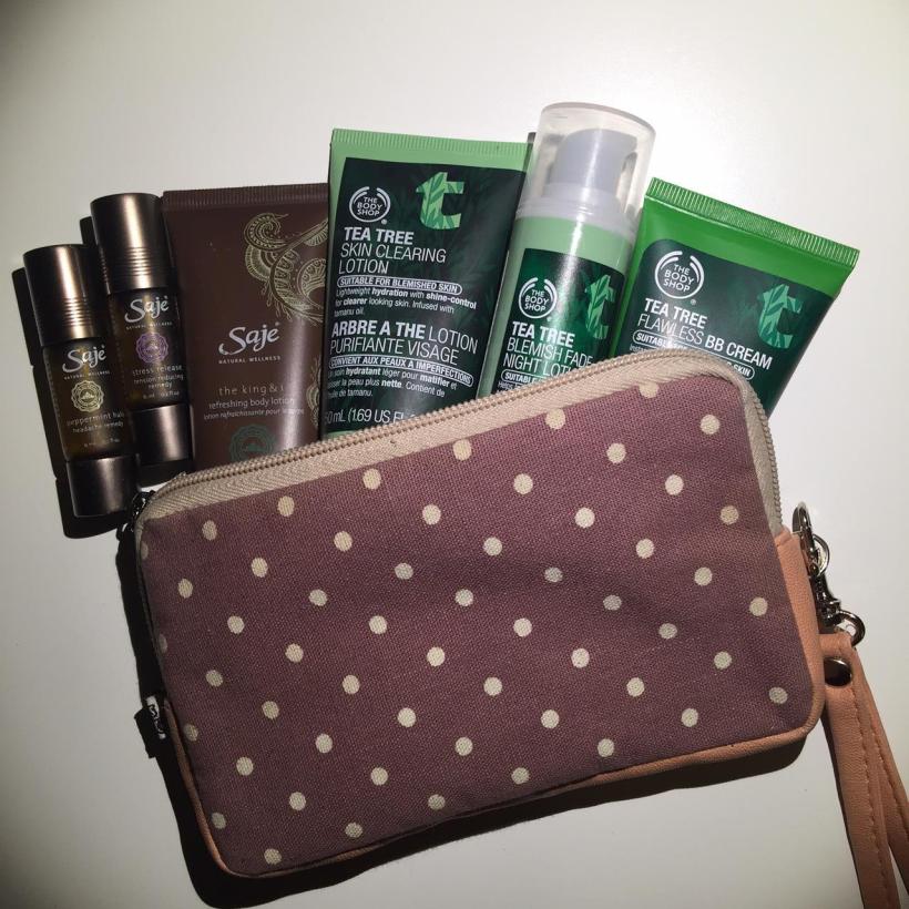 SAJE AND THE BODY SHOP TOILETRIES